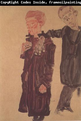 Egon Schiele Two Guttersnipes (mk12)